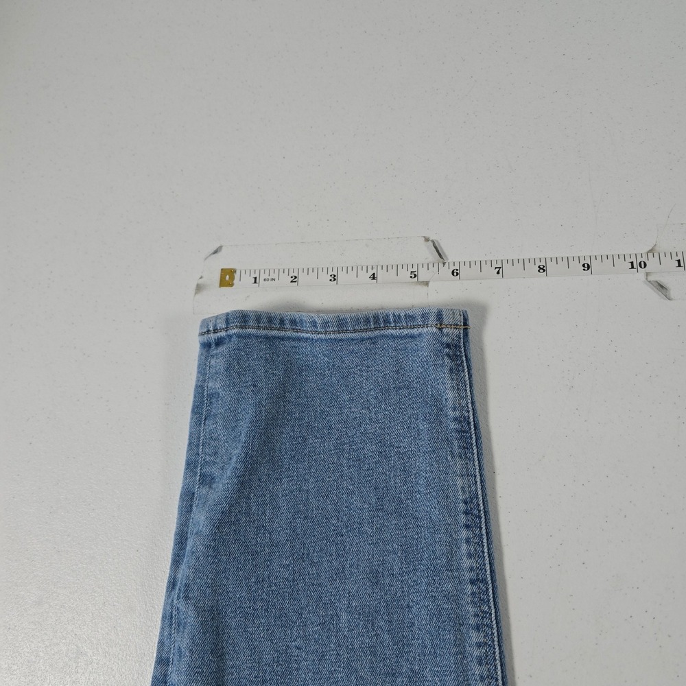 American Eagle Mom Jean Womens 12 X-Long Light Wash Stretch Denim Blue Pants - Picture 6 of 10